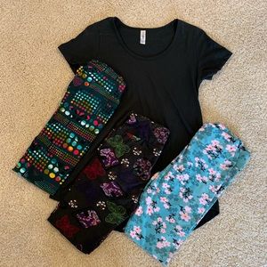 Solid Black Classic Tee Lularoe Bundle